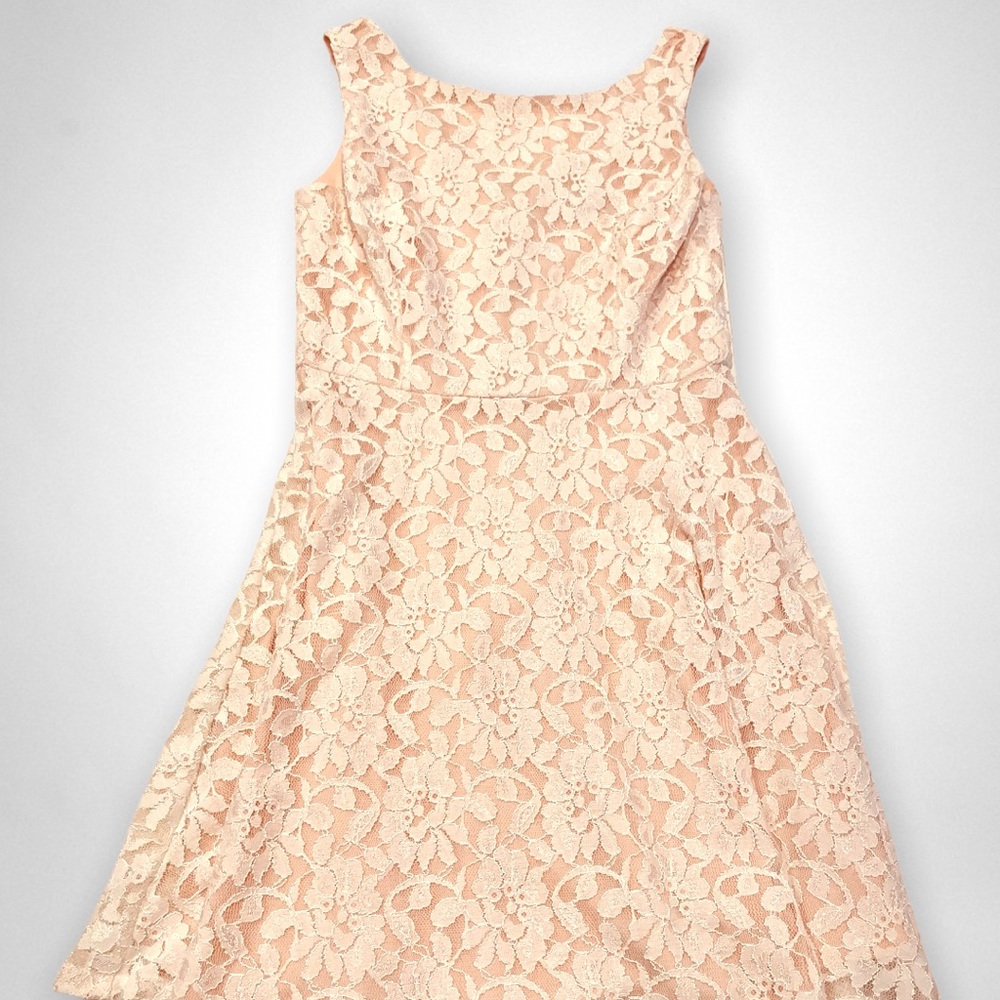 Blush Floral Lace Dress